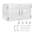 Pastry Display Case, 2-Tier Commercial Countertop Bakery Display Case, Acrylic Display Box with Rear Door Access & Removable Shelves, Keep Fresh for Donut Bagels Cake Cookie