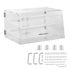 2 Tier Acrylic Pastry Display Case Bakery Countertop Food Display Box