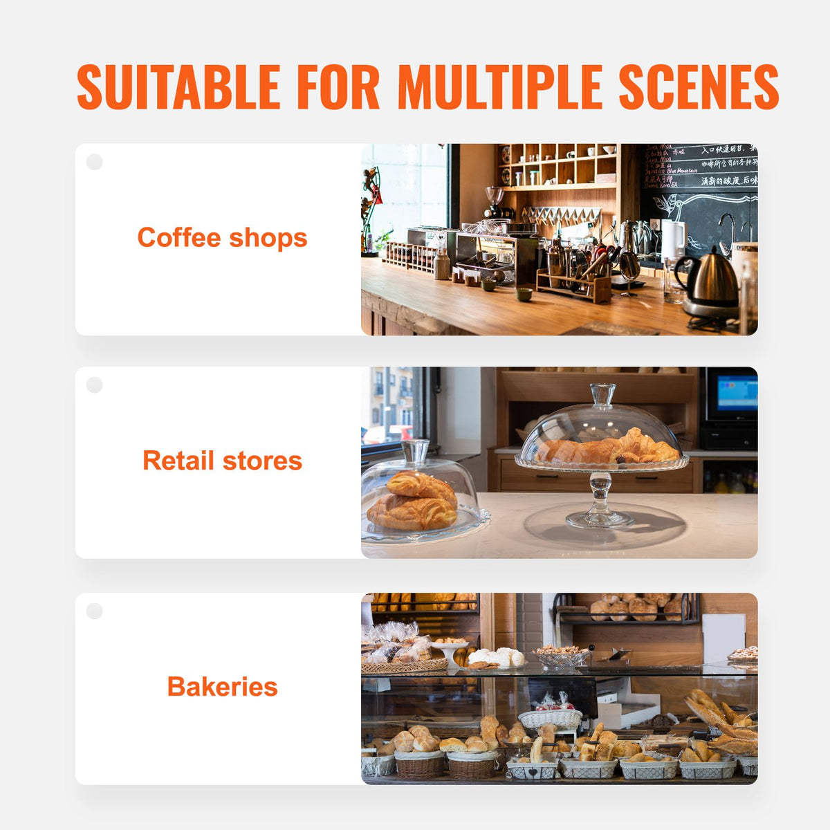 2 Tier Acrylic Pastry Display Case Bakery Countertop Food Display Box