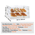 2 Tier Acrylic Pastry Display Case Bakery Countertop Food Display Box