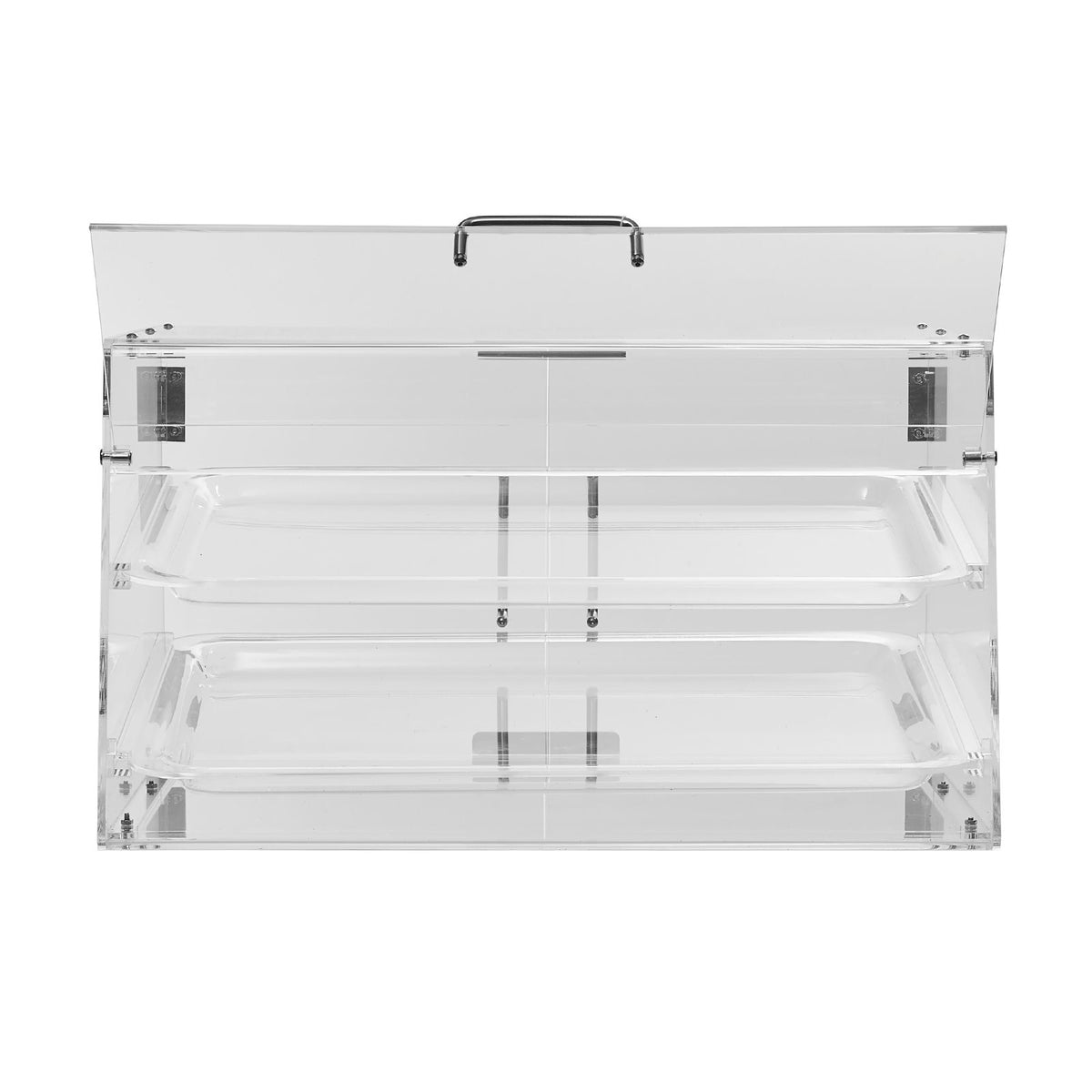 2 Tier Acrylic Pastry Display Case Bakery Countertop Food Display Box