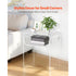 Clear Acrylic Side Table 2 Tier Transparent Bedside Nightstand Storage Shelf