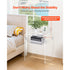 Clear Acrylic Side Table 2 Tier Transparent Bedside Nightstand Storage Shelf