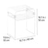 Clear Acrylic Side Table 2 Tier Transparent Bedside Nightstand Storage Shelf