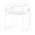 Clear Acrylic Side Table 2 Tier Transparent Bedside Nightstand Storage Shelf