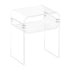 Clear Acrylic Side Table 2 Tier Transparent Bedside Nightstand Storage Shelf