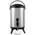 Stainless Steel Insulated Beverage Dispenser, 7.6 Liter, Thermal Hot and Cold Drink Server Dispenser with Spigot Handle, Food-grade for Hot Tea Coffee Water Restaurant Drink Shop