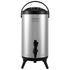 Stainless Steel Insulated Beverage Dispenser, 9.2 Liter, Thermal Hot and Cold Drink Server Dispenser with Spigot Handle, Food-grade for Hot Tea Coffee Water Restaurant Drink Shop