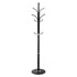Coat Rack Freestanding, Coats Tree Stand with Stable Marble Base & 6 Hooks, Free Standing Hall Coat Rack for Entryway, Bedroom, Office, Living Room, Modern Clothes Hanger for Coats, Hats, Bags