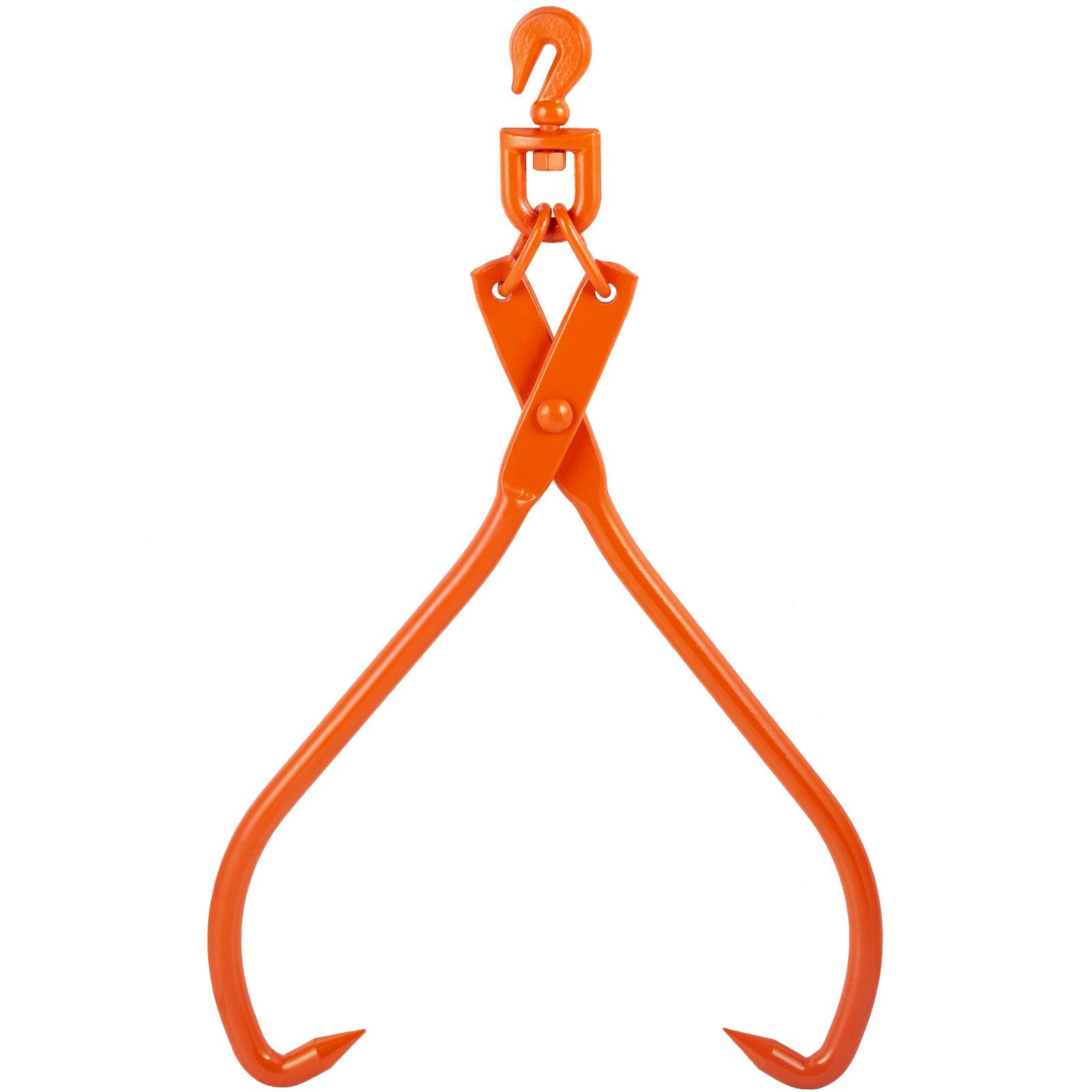 Log Skidding Tongs, 81.3cm 2 Claw Log Lifting Tongs, Heavy Duty Rotating Steel Lumber Skidding Tongs, 700 kg Loading Capacity, Log Lifting, Handling, Dragging & Carrying Tool