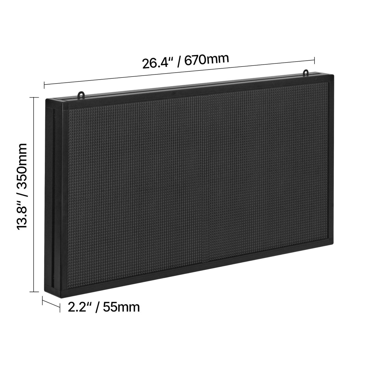 27x14in Programmable LED Sign Digital Scrolling Display Board P5 Fullcolor