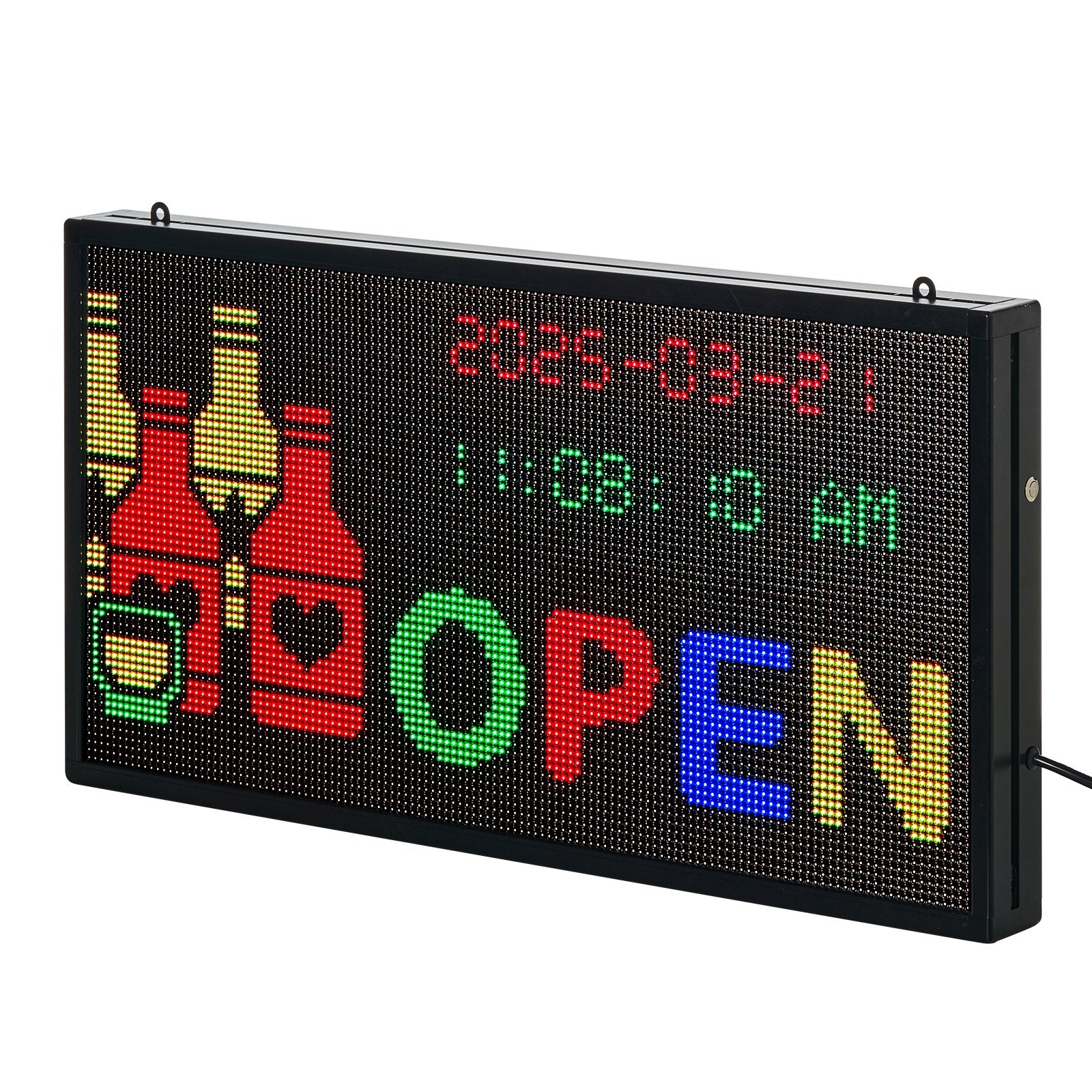 27x14in Programmable LED Sign Digital Scrolling Display Board P5 Fullcolor