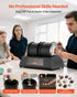 Rock Tumbler Kit, 8 lbs Rock Polishing Kit, 4 Speed Settings 9-Day Polishing Timer Stone Polishing Kit, Double Barrel Rock Polisher with Adapter, Rock Polisher for Adults and Kids