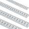 E Track Tie-Down Rail Kit, 24PCS 1524 mm E-Tracks Set Includes 8 Steel Rails & 8 O-Rings & 8 Tie-Offs with D-Ring, Versatile Trailer Securing Accessories for Cargo Motorcycles Bikes, 816 kg Load