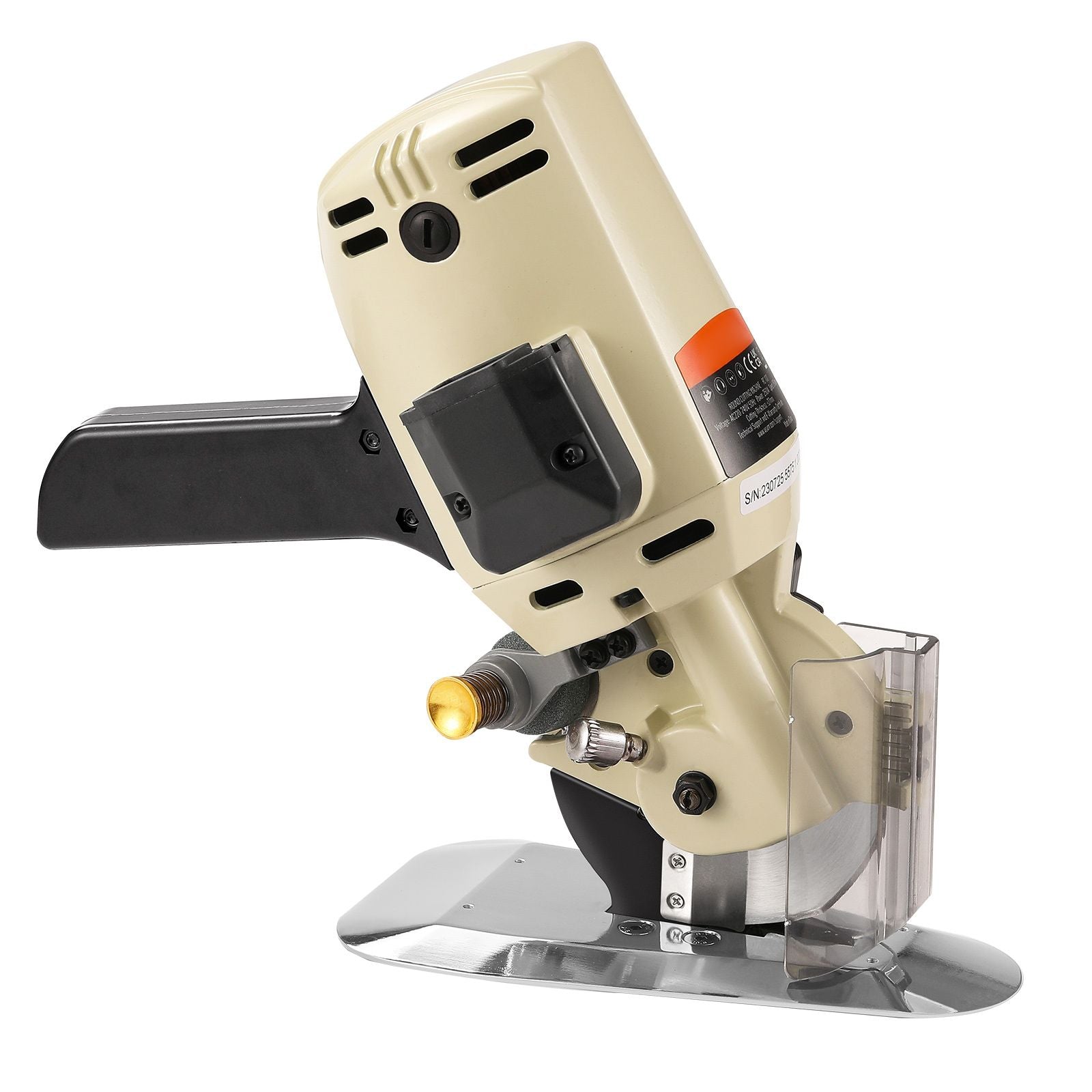 250W Electric Fabric Cutter Machine 100mm Rotary Blade 27mm Cutting Depth