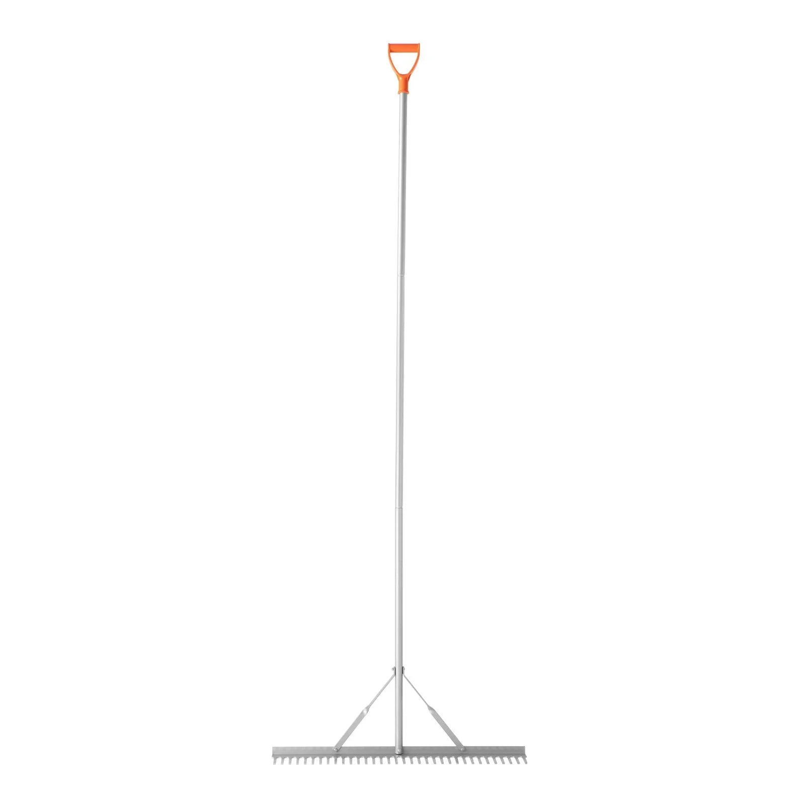Landscape Rake, 914 mm Wide Head 2590 mm Handle, Large Heavy Duty Aluminum Landscaping Leaf Rake Tool, Asphalt Level for Loosening Soil, Garden & Yard, Pond Gravel & Beach Lawn Care, 15.8m Rope
