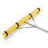 Heavy Duty Landscape Rake 914mm Aluminum Head Garden Leaf Rake Tool