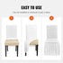 Stretch Spandex Folding Chair Covers, Universal Fitted Chair Cover with Skirt, Removable Washable Protective Slipcovers, for Wedding, Holiday, Banquet, Party, Celebration, Dining (4 PCS White)
