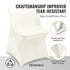 Stretch Spandex Folding Chair Covers, Universal Fitted Chair Cover, Removable Washable Protective Slipcovers, for Wedding, Holiday, Banquet, Party, Celebration, Dining (30PCS Ivory White)