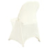 Stretch Spandex Folding Chair Covers, Universal Fitted Chair Cover, Removable Washable Protective Slipcovers, for Wedding, Holiday, Banquet, Party, Celebration, Dining (30PCS Ivory White)