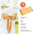 Stretch Spandex Chair Sashes Bows, Chair Slipcover and Stretch Chair Sash, Elastic Chair Bands, Fitting Wedding, Holiday, Banquet, Party, Celebration Chair Decoration (50 PCS Gold)