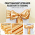Stretch Spandex Chair Sashes Bows, Chair Slipcover and Stretch Chair Sash, Elastic Chair Bands, Fitting Wedding, Holiday, Banquet, Party, Celebration Chair Decoration (50 PCS Gold)
