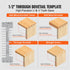 310mm Dovetail Jig Router Guide Kit with 4 Bits & 6 Templates Woodworking