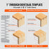 310mm Dovetail Jig Router Guide Kit with 4 Bits & 6 Templates Woodworking