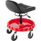 135kg Rolling Garage Stool Adjustable Height Mechanic Seat with Tool Tray