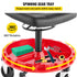 135kg Rolling Garage Stool Adjustable Height Mechanic Seat with Tool Tray