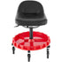 135kg Rolling Garage Stool Adjustable Height Mechanic Seat with Tool Tray