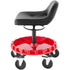 135kg Rolling Garage Stool Adjustable Height Mechanic Seat with Tool Tray