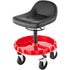 135kg Rolling Garage Stool Adjustable Height Mechanic Seat with Tool Tray