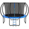 VEVOR 10FT Trampoline, 330 lbs Trampoline with Enclosure Net, Ladder, and Curved Pole, Heavy Duty Trampoline with Jumping Mat and Spring Cover Padding, Outdoor Recreational Trampolines for Kids Adults