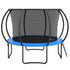 VEVOR 10FT Trampoline, 330 lbs Trampoline with Enclosure Net, Ladder, and Curved Pole, Heavy Duty Trampoline with Jumping Mat and Spring Cover Padding, Outdoor Recreational Trampolines for Kids Adults