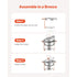 Chafing Dish Buffet Set, 5 Qt 4 Pack, Stainless Steel Chafer with 4 Full Size Pans, Round Catering Warmer Server with Lid Water Pan Folding Stand Clip, for Weddings Parties Banquets, Rose Gold