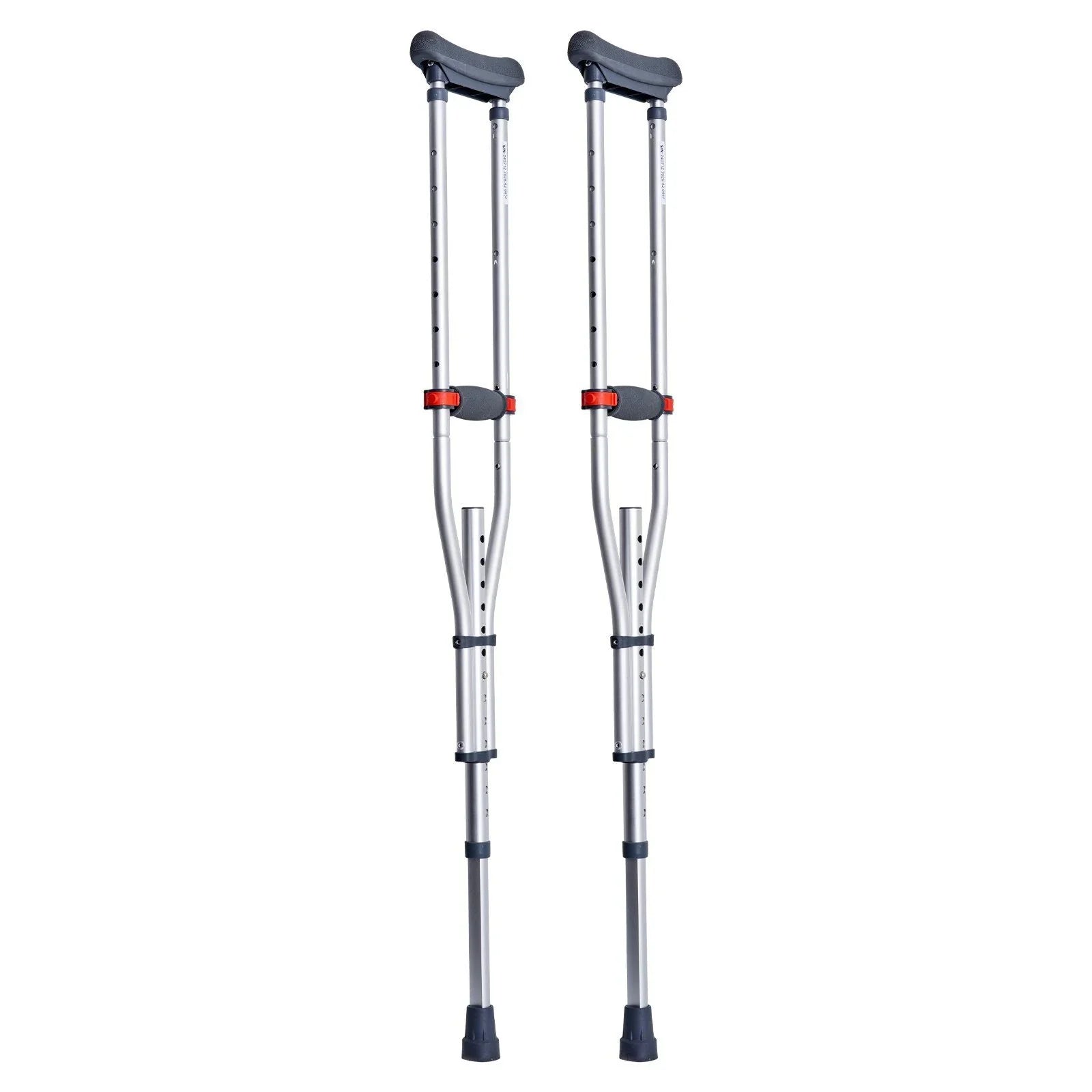 Underarm Crutches, 13-Level Height Adjustable Underarm Walking Crutches, Lightweight Aluminum Crutches for Adults Teenager - with Soft Underarm Pad for Leg Injury Surgery Disabled, 1 Pair 300LBS
