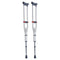 Underarm Crutches, 13-Level Height Adjustable Underarm Walking Crutches, Lightweight Aluminum Crutches for Adults Teenager - with Soft Underarm Pad for Leg Injury Surgery Disabled, 1 Pair 300LBS