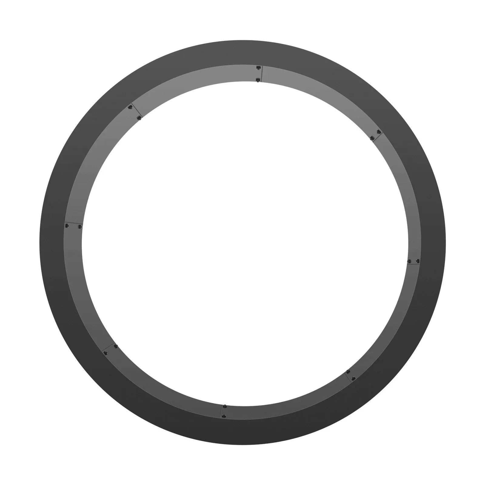 Fire Pit Ring, 40-Inch Outer/36-Inch Inner Diameter, 10inch Height 2.5mm Thick Fire Pit Insert, Heavy Duty Carbon Steel Liner DIY Campfire Ring above or In-Ground, for Outdoor Camping, Bonfires