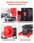 Circular Saw Blade Sharpener, 370W 2890RPM Rotary Angle Mill Grinder Sharpening Machine with 125mm Grinding Wheel & 6 Saw Centerings - Fits Φ80mm to Φ700mm Circular Saw Blades