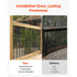 101 Pack Aluminum Stair Balusters 660mm Metal Spindles Matte Black Railing