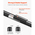 101 Pack Aluminum Stair Balusters 660mm Metal Spindles Matte Black Railing