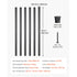 101 Pack Aluminum Stair Balusters 660mm Metal Spindles Matte Black Railing