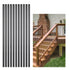101 Pack Aluminum Stair Balusters 660mm Metal Spindles Matte Black Railing