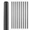 Staircase Balusters 101 Pack, 660 mm Aluminum Stair Balusters, 19 mm Water-Proof Round Metal Spindle Railing, Hollow Deck Railing with Rail Caps & Screws for Stairs, Porch, Patio, Matte Black