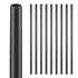 Staircase Balusters 101 Pack, 660 mm Aluminum Stair Balusters, 19 mm Water-Proof Round Metal Spindle Railing, Hollow Deck Railing with Rail Caps & Screws for Stairs, Porch, Patio, Matte Black