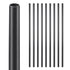 Staircase Balusters 101 Pack, 32 In Aluminum Stair Balusters, 3/4 In Water-Proof Round Metal Spindle Railing, Hollow Deck Railing with Rail Caps & Screws for Stairs, Porch, Patio, Fence, Black