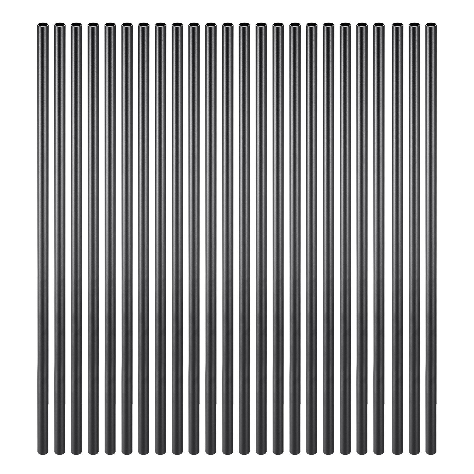 Staircase Balusters 101 Pack, 32 In Aluminum Stair Balusters, 3/4 In Water-Proof Round Metal Spindle Railing, Hollow Deck Railing with Rail Caps & Screws for Stairs, Porch, Patio, Fence, Black