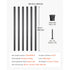 51PCS 660mm Aluminum Stair Balusters Black Metal Spindles Railing Set