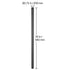 51PCS 660mm Aluminum Stair Balusters Black Metal Spindles Railing Set